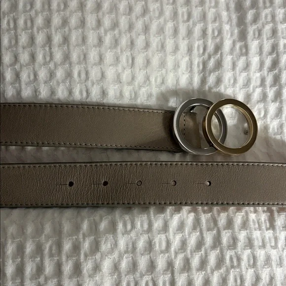 Brave Leather Otir Double Circle Buckle Belt - Picture 5 of 13